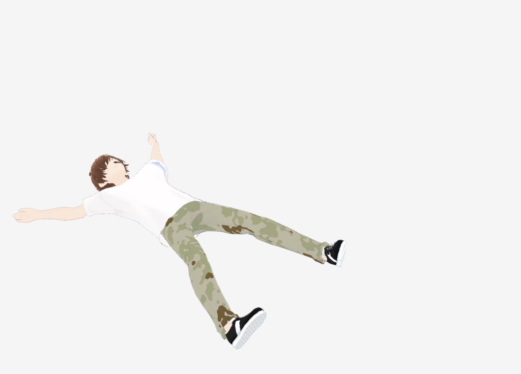 VRoid Camo Cargo Pants (Japanese Camo) 迷彩柄カーゴパンツ