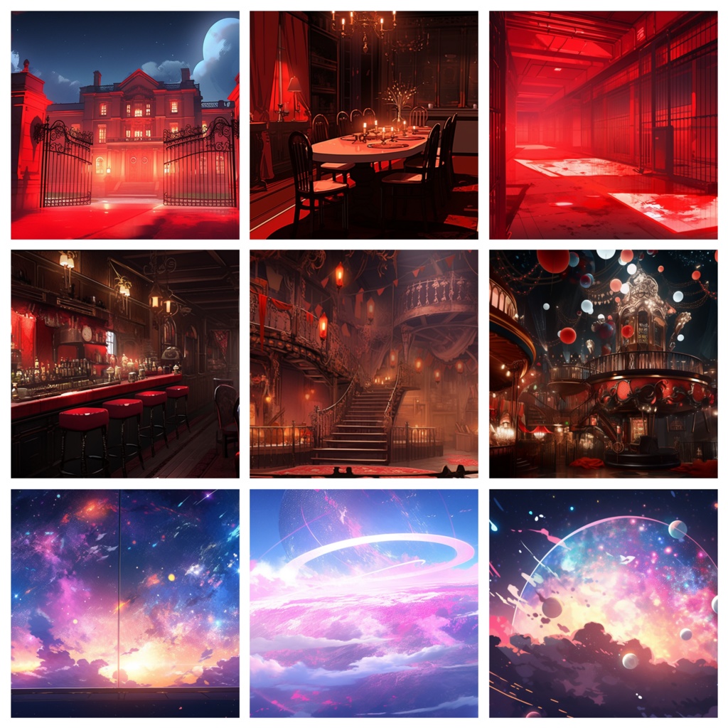 背景素材:赤い部屋Red Roomコレクション