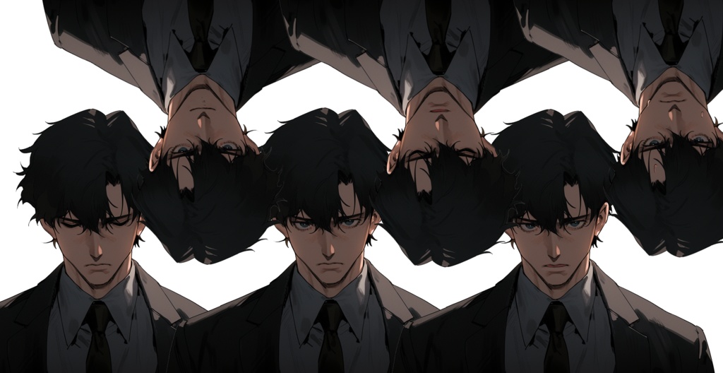 考え込むおじさん 立ち絵