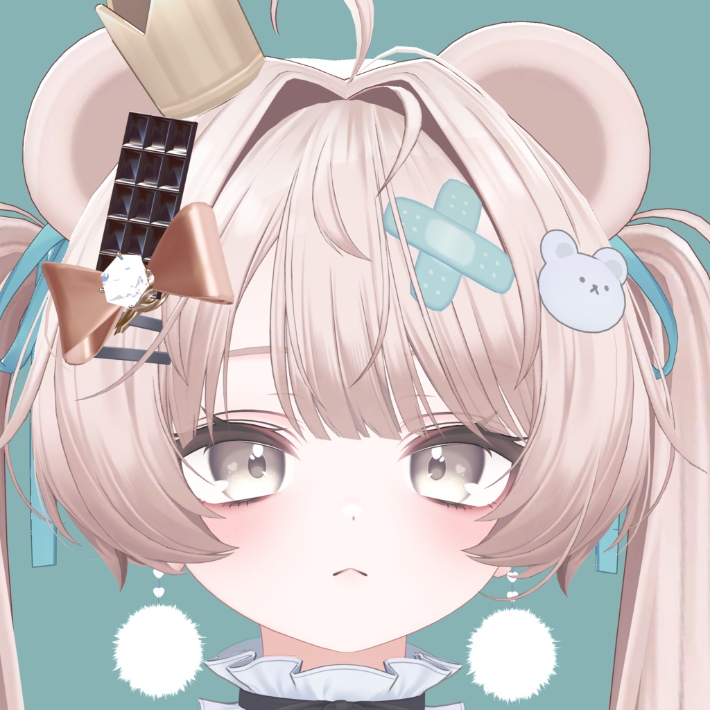 【3日間無料/FREE】Valentine Nail/Ring & Hairpin|Milfy・Milltina対応/全モデル可【VRChat】