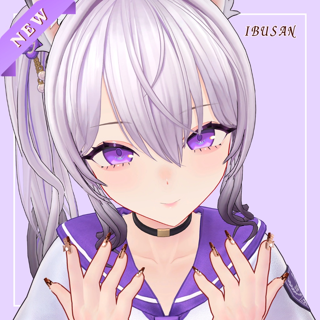 【Misaki /IBUSAN追加】Chocolate Nail/Ring & Hairpin|Milfy・Milltina・Chiffon対応/全モデル可【VRChat】