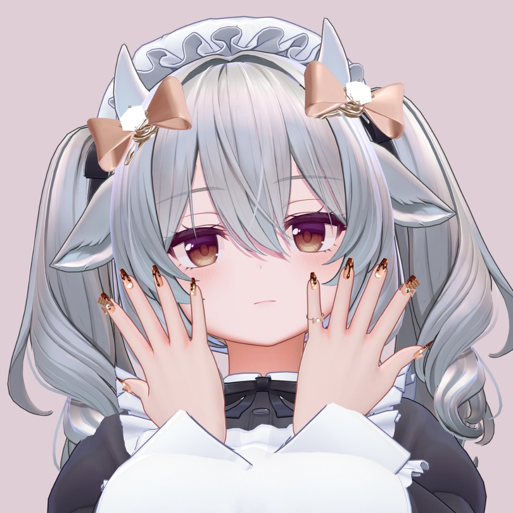 【3日間無料/FREE】Valentine Nail/Ring & Hairpin|Milfy・Milltina対応/全モデル可【VRChat】