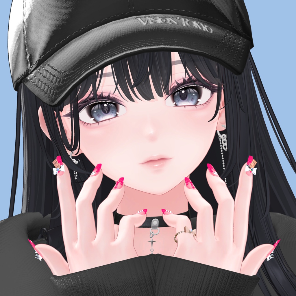 【Misaki /IBUSAN追加】Chocolate Nail/Ring & Hairpin|Milfy・Milltina・Chiffon対応/全モデル可【VRChat】