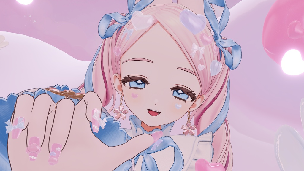 【Fyuett追加】ぷるんと半透明♡Yumekawa Nail & Face Gem|4モデル+汎用版あり|MA対応【VRChat】