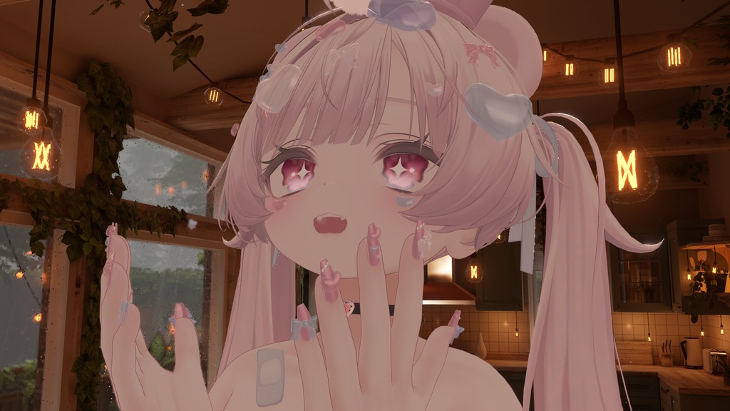 【期間限定♡FREE】ぷるんと半透明♡Yumekawa Nail & Face Gem|MA対応【VRChat】