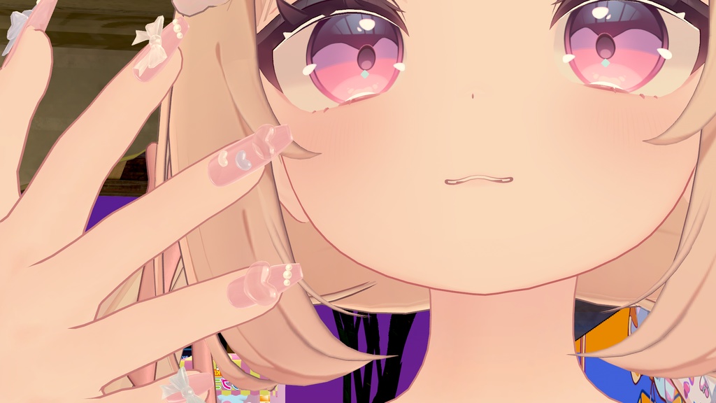 【期間限定♡FREE】ぷるんと半透明♡Yumekawa Nail & Face Gem|MA対応【VRChat】