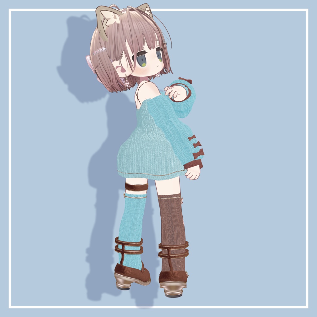 【期間限定/ピアス無料】🌸 SAKURA × Knit 🌸 衣装+ Accessory / 13Colors / MA対応【VRChat】