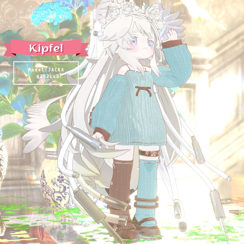 【期間限定/ピアス無料】🌸 SAKURA × Knit 🌸 衣装+ Accessory / 13Colors / MA対応【VRChat】