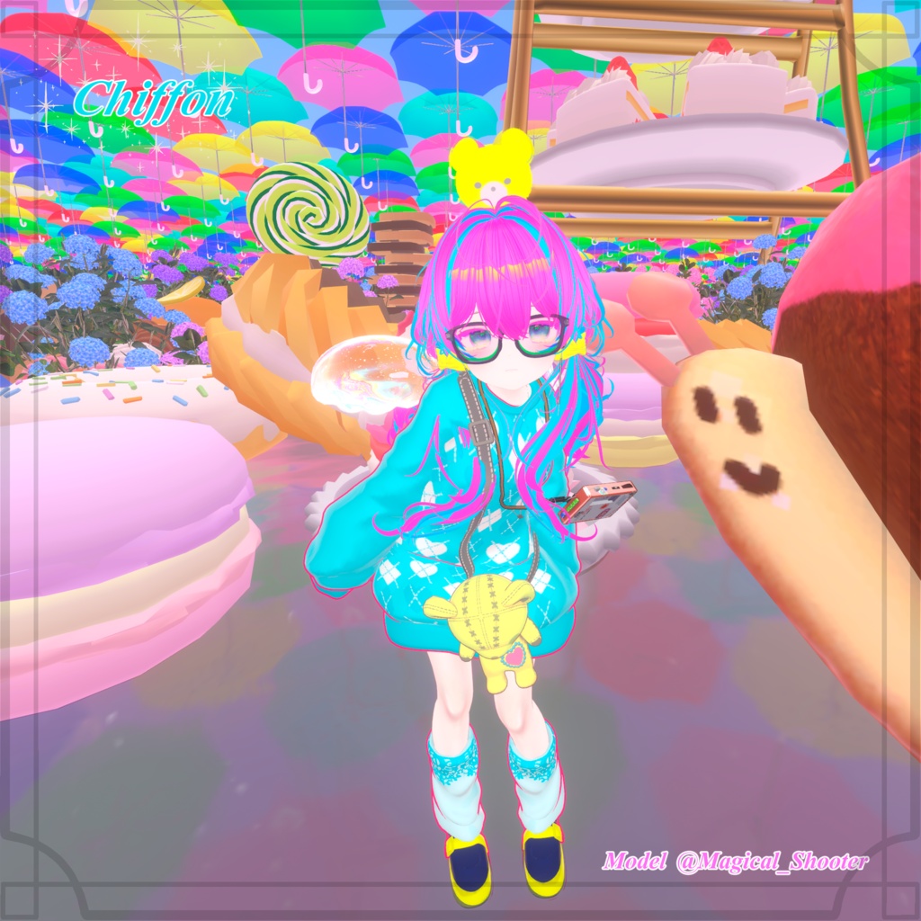 【4アバター追加✨】カラバリ6色+くま7色🐻 くたっと揺れる♥まいごぐま | Bear Bag Outfit 🐻♥ 8アバター対応✨