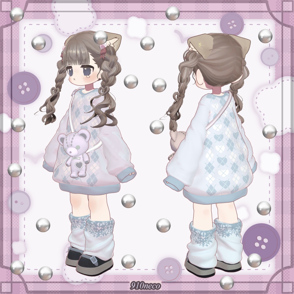 【50%OFF】発売記念SALE♥ まいごぐま | Bear Bag Outfit 🐻♥ Kipfel / Powari