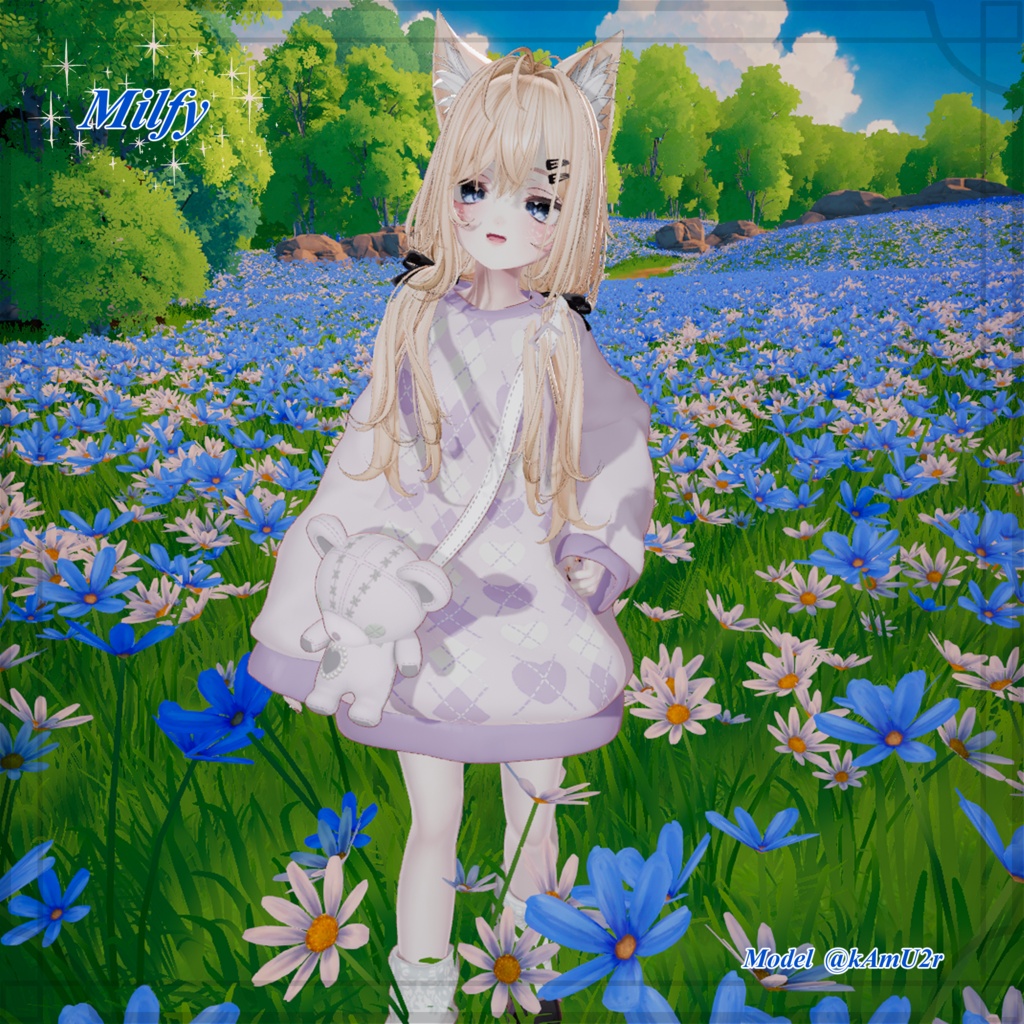 【4アバター追加✨】カラバリ6色+くま7色🐻 くたっと揺れる♥まいごぐま | Bear Bag Outfit 🐻♥ 8アバター対応✨