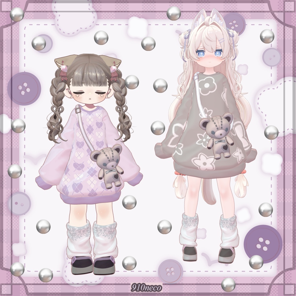 【50%OFF】発売記念SALE♥ まいごぐま | Bear Bag Outfit 🐻♥ Kipfel / Powari