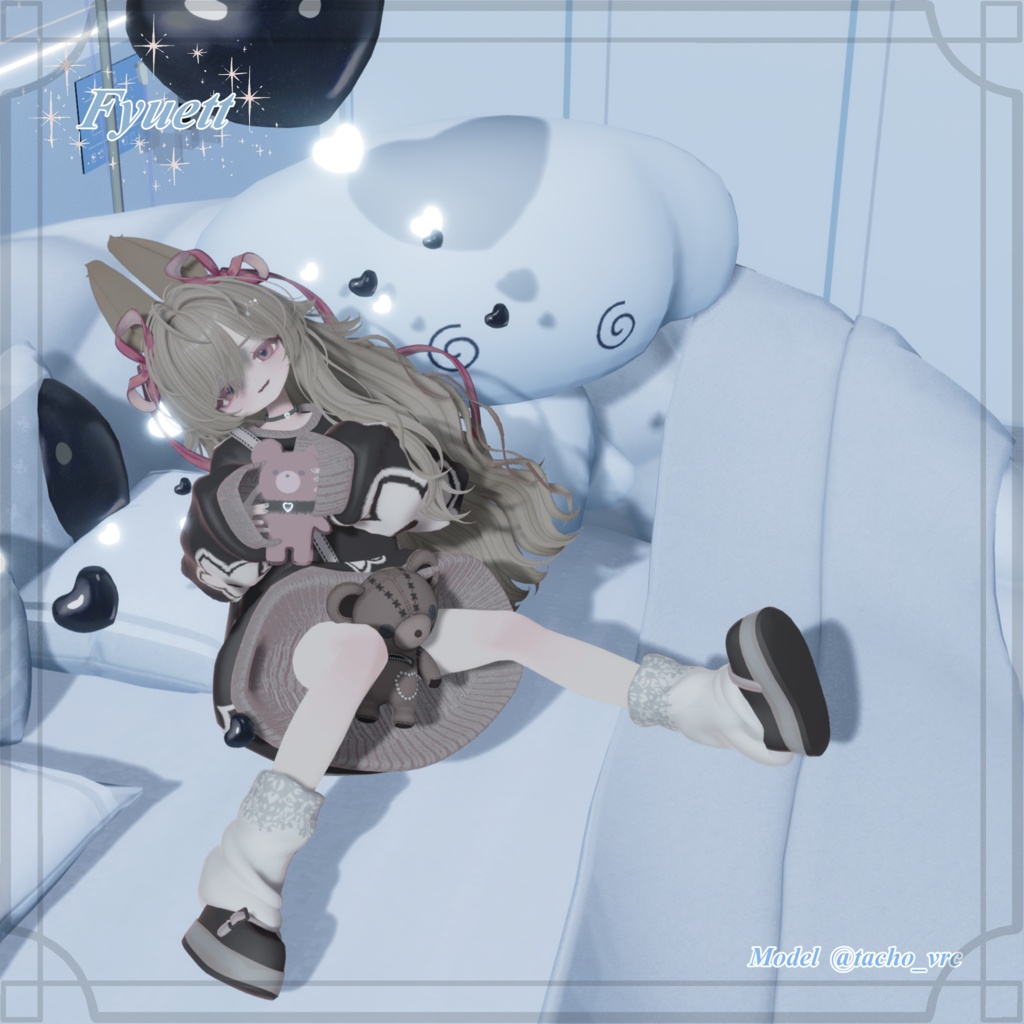 【4アバター追加✨】カラバリ6色+くま7色🐻 くたっと揺れる♥まいごぐま | Bear Bag Outfit 🐻♥ 8アバター対応✨
