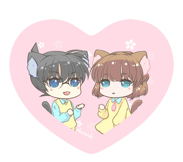 にゃんコ哀ちゃんハートマカロンキーホルダー