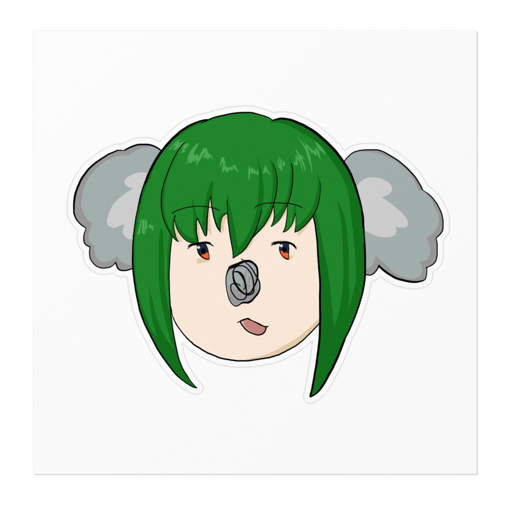 【顔だけ】のだむつこあらステッカー