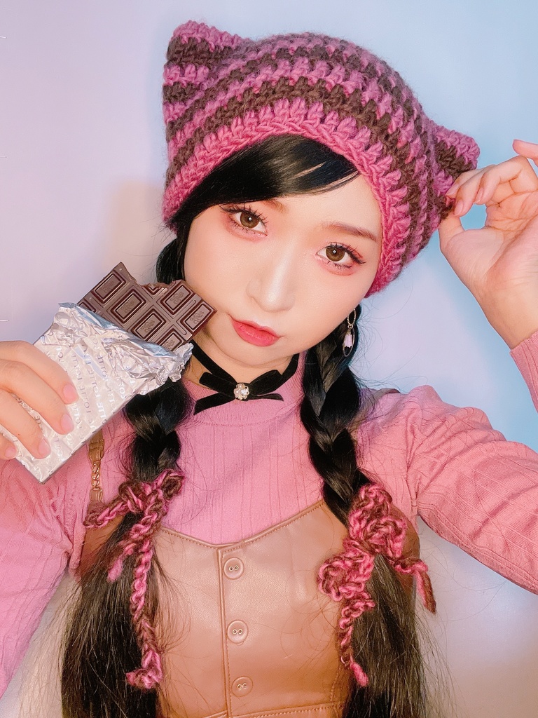 downerprismショコラブランデーコスモソーダコラボ🩷猫耳ニット帽