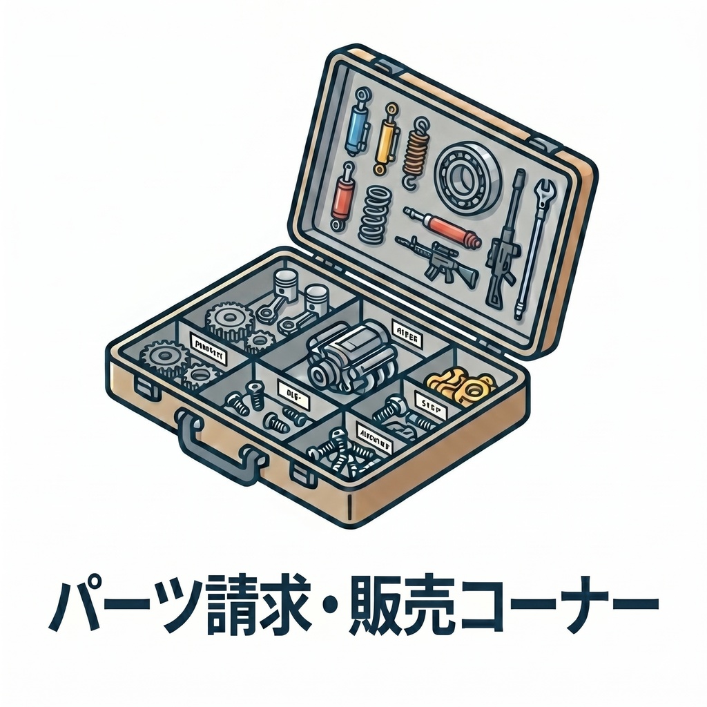 パーツ請求・販売コーナー