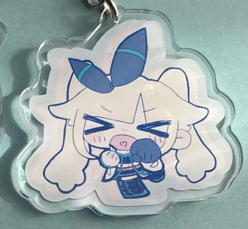 【アクキー／ブルーパステルversion】クヨクヨすんなパンチ！