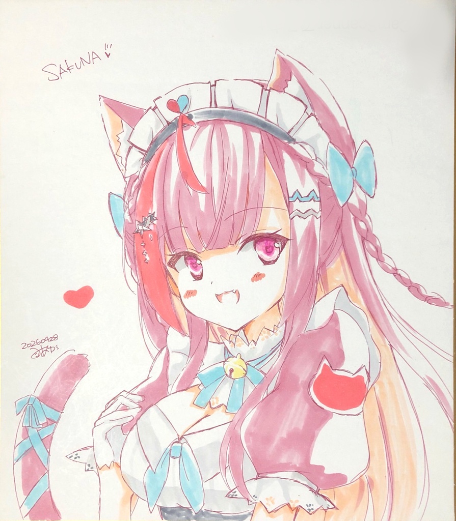 COMIC1☆28【結城さくな】色紙（大）1点もの