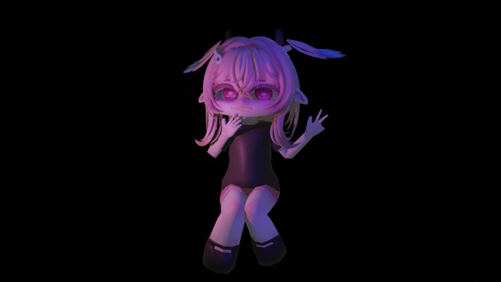 3D Character/ Chibi Linnea fully rigged