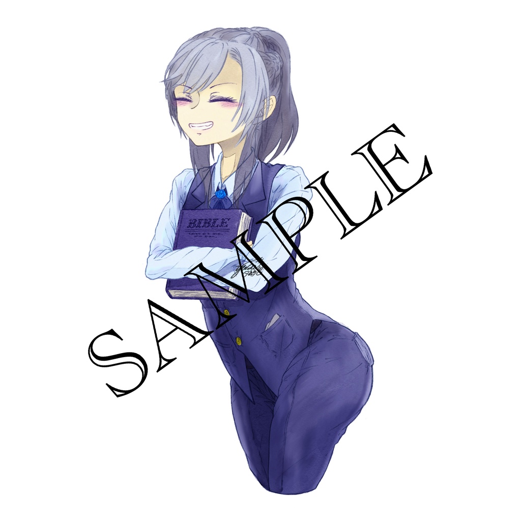 何かの立ち絵に使えそうなキャラ【宗教家の女の子】