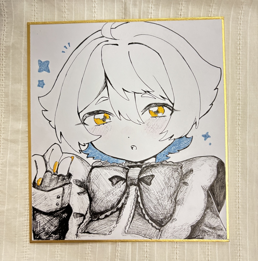 【原画色紙】かわいい男の子