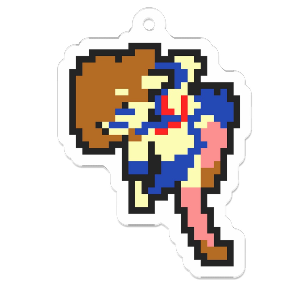 乙女烈拳ブンガルア｜ドット絵アクリルキーホルダー（麺野 友李）【ゲームDL付き】