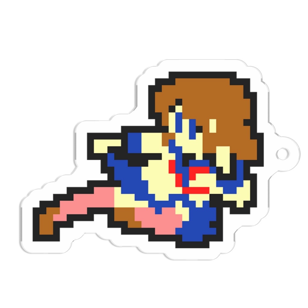 乙女烈拳ブンガルア|ドット絵アクリルキーホルダー(麺野 友李)【ゲームDL付き】