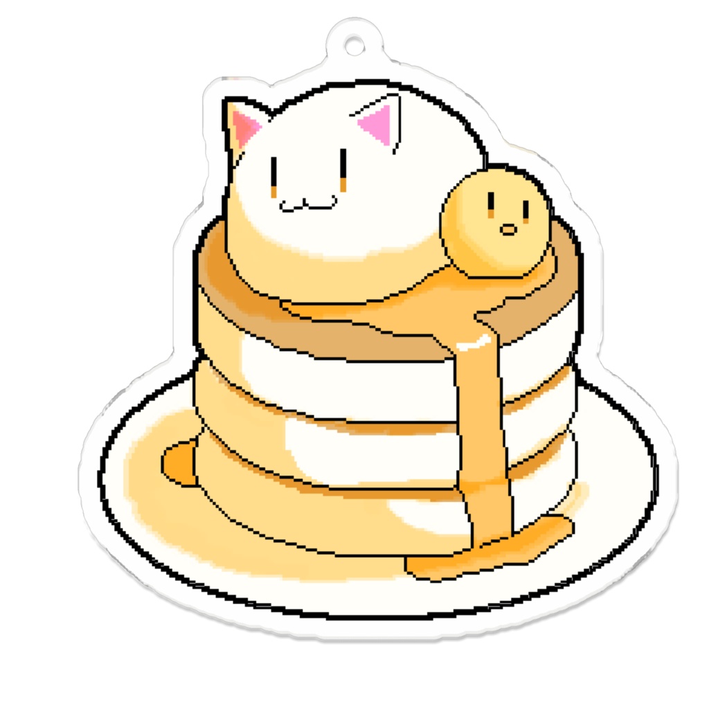 アクリルキーホルダーいぬホットケーキ