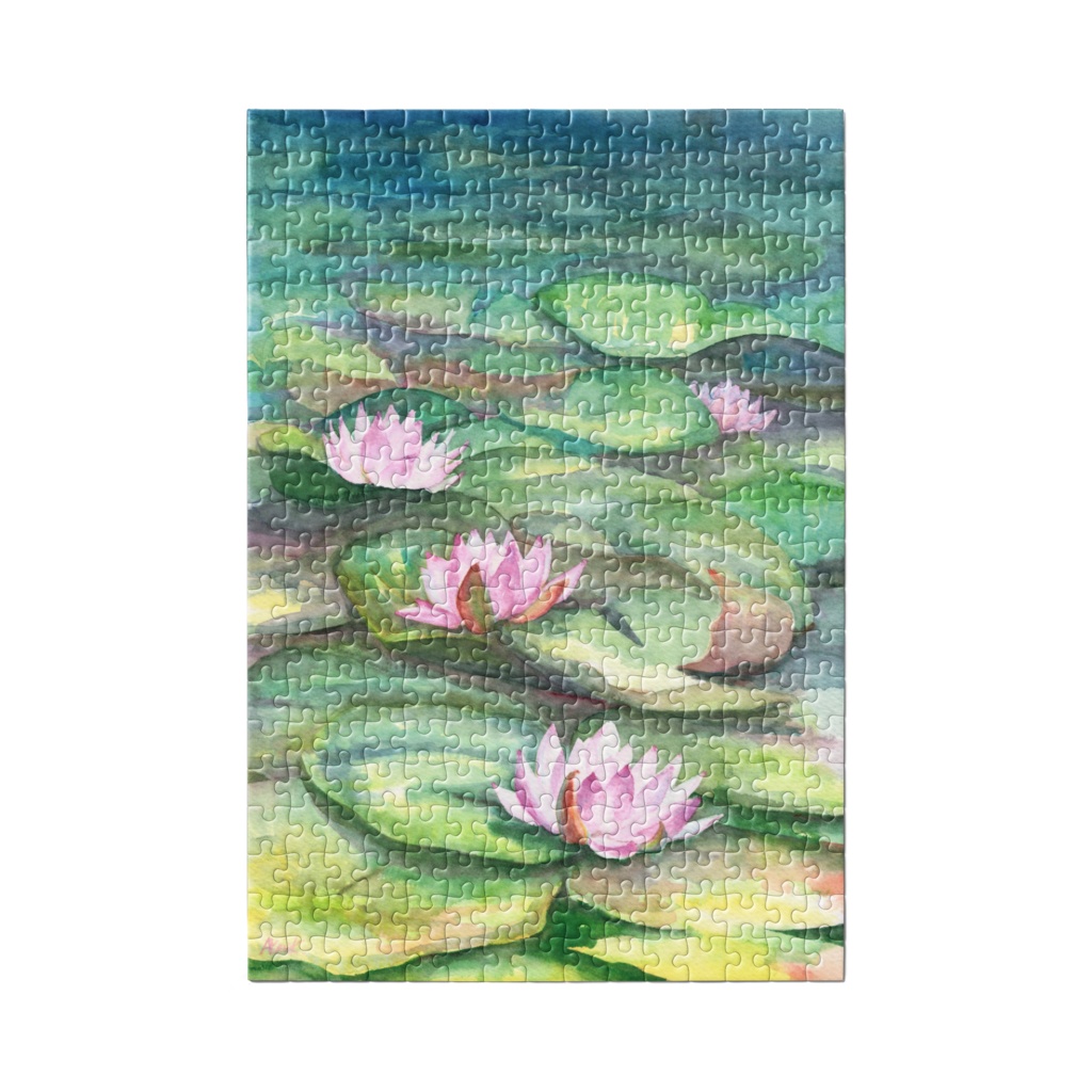 あかり花鳥風月透明水彩画パズル