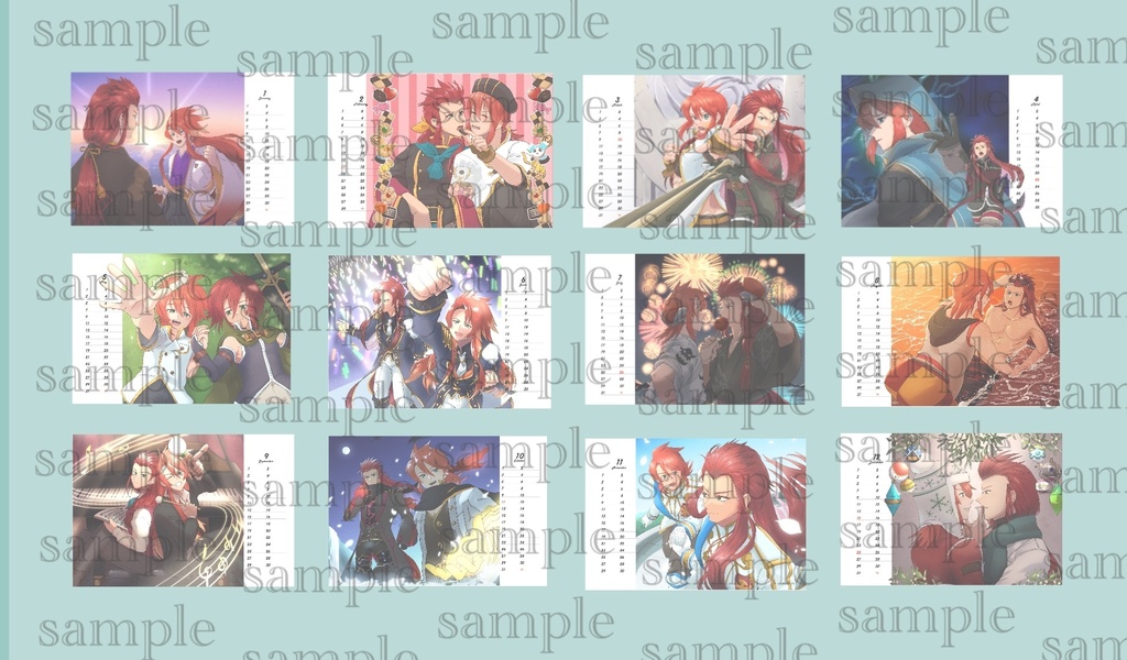 アシュルク卓上カレンダー