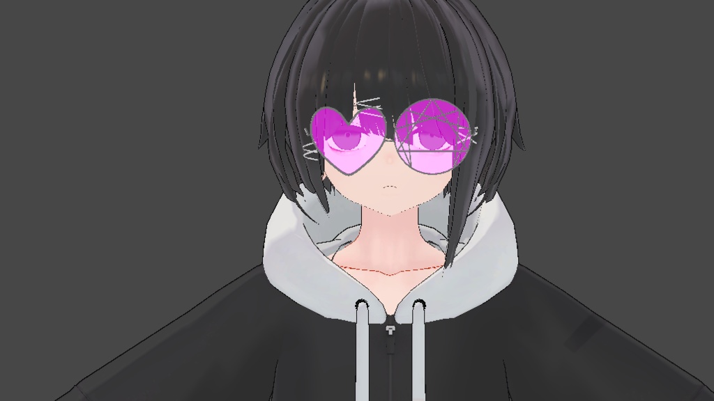 【VRC想定】ファッショングラス