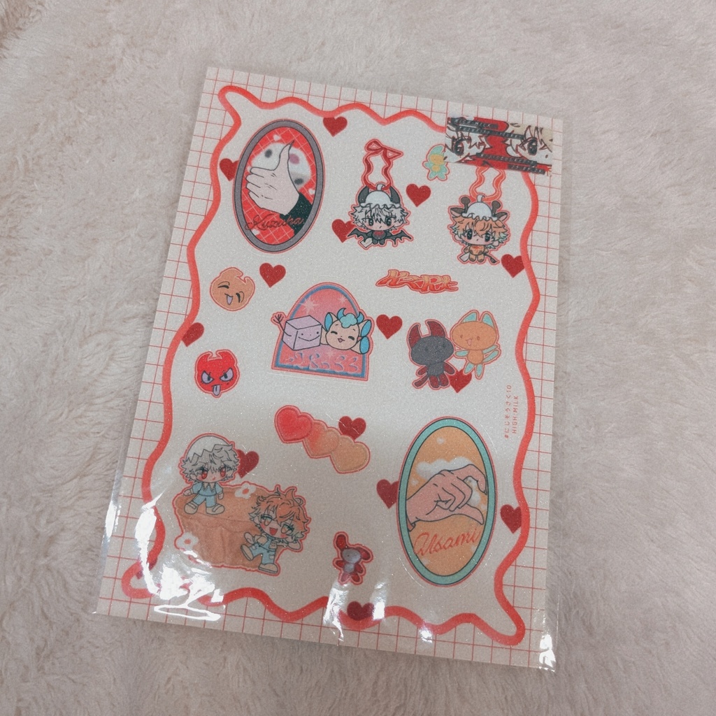 half cut sticker うーさとずーは / ENIGMA