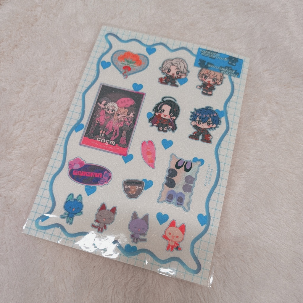 half cut sticker うーさとずーは / ENIGMA