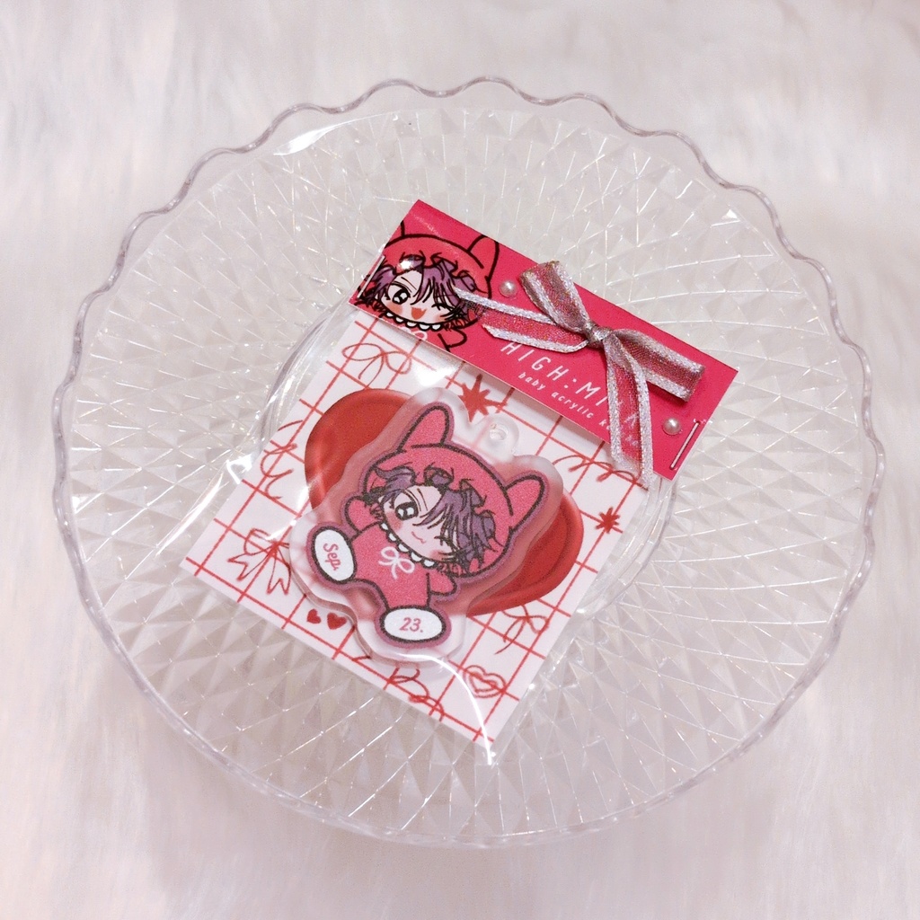 🆕 Baby acrylic key chain WATARAIHIBARI♦️☕(purple)
