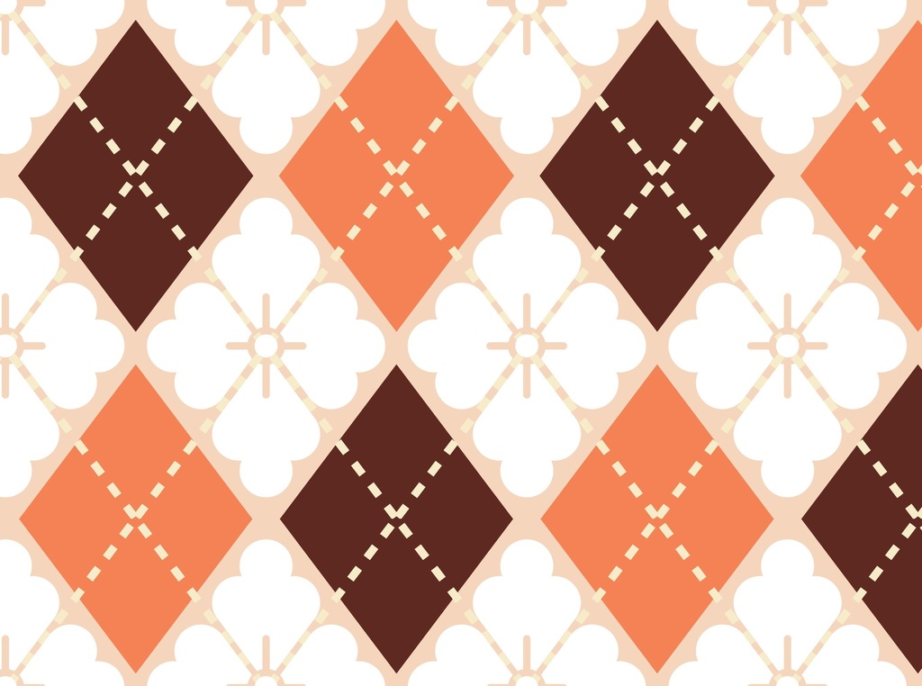 花菱アーガイル紋ペンケース 珊瑚