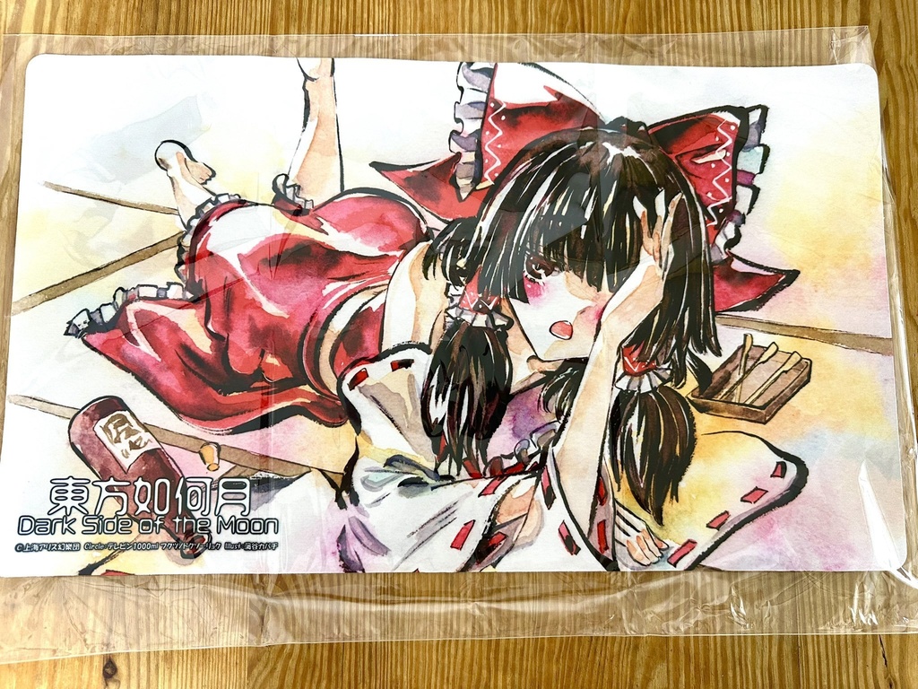 博麗霊夢 布ラバー製プレイマット【東方Project二次創作TCG 東方如何月】