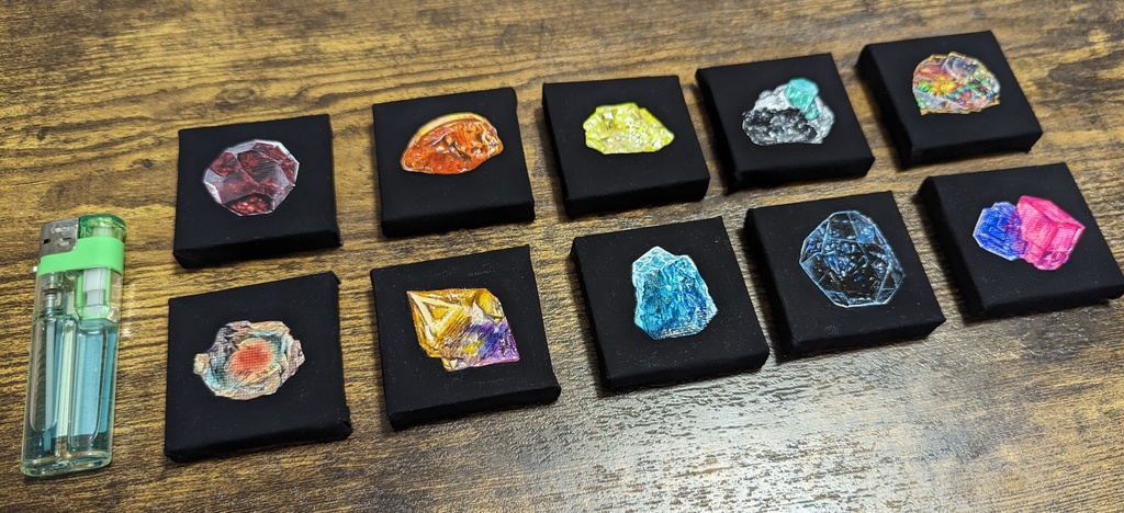 鉱石コレクション(ミニミニ原画)