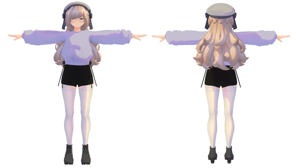 「ぷれっつぇる」ちゃん向け トレーナー+ショートパンツ