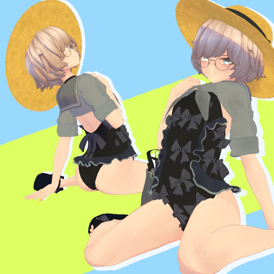 「ぷれっつぇる」ちゃん用 水着セット