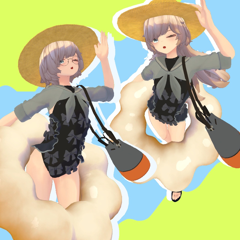 「ぷれっつぇる」ちゃん用 水着セット