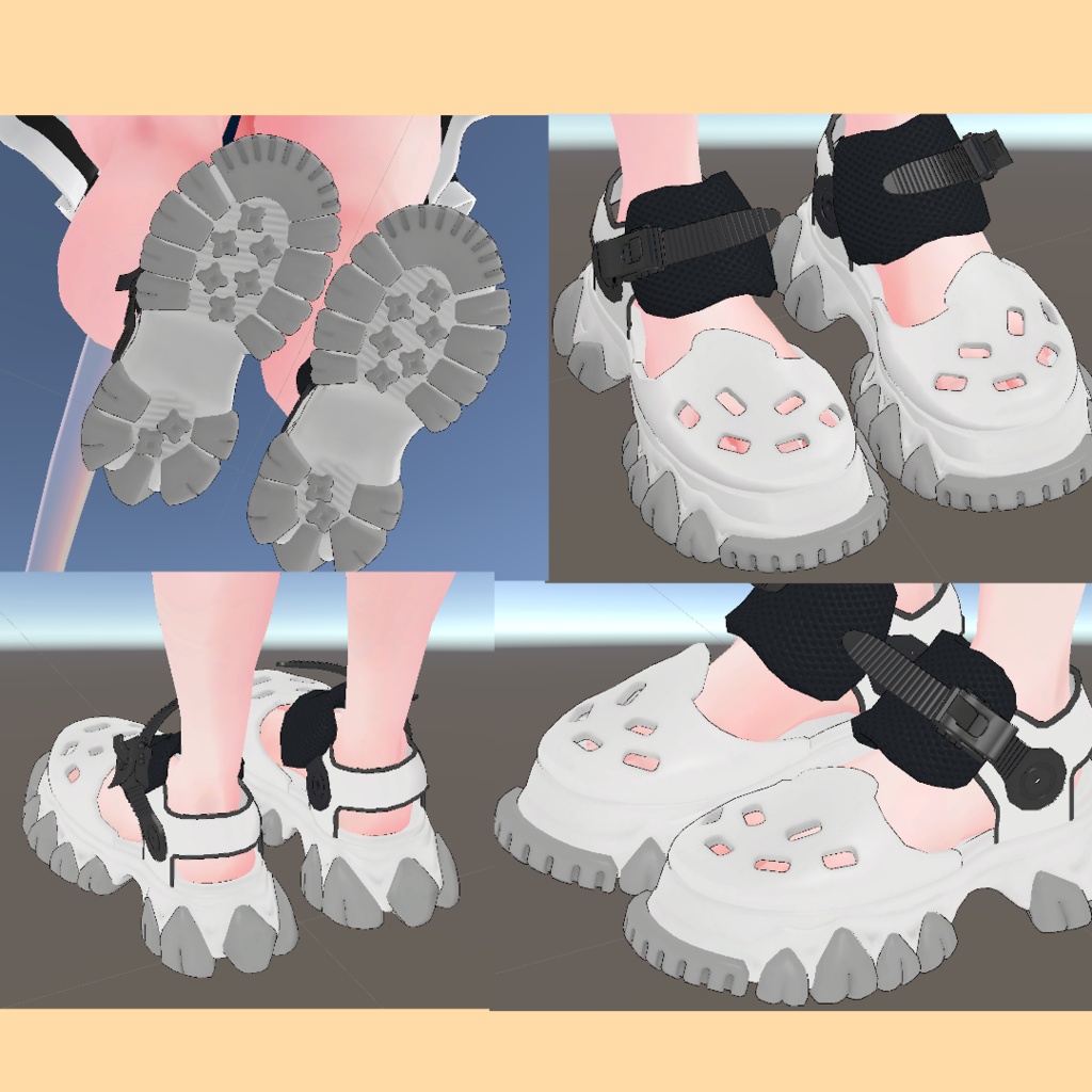 【靴のみ販売あり】「ちゅろ」用衣装 水着セット