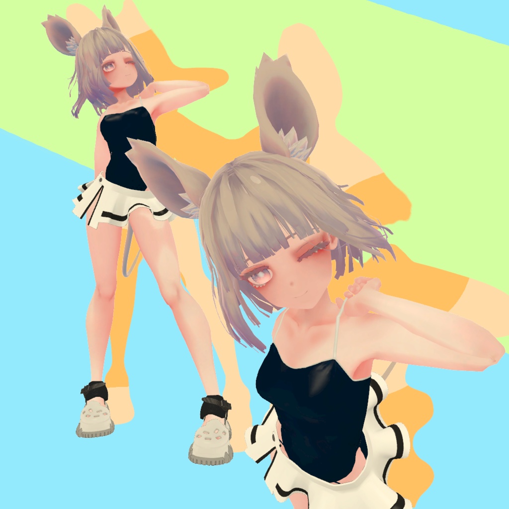 【靴のみ販売あり】「ちゅろ」用衣装 水着セット