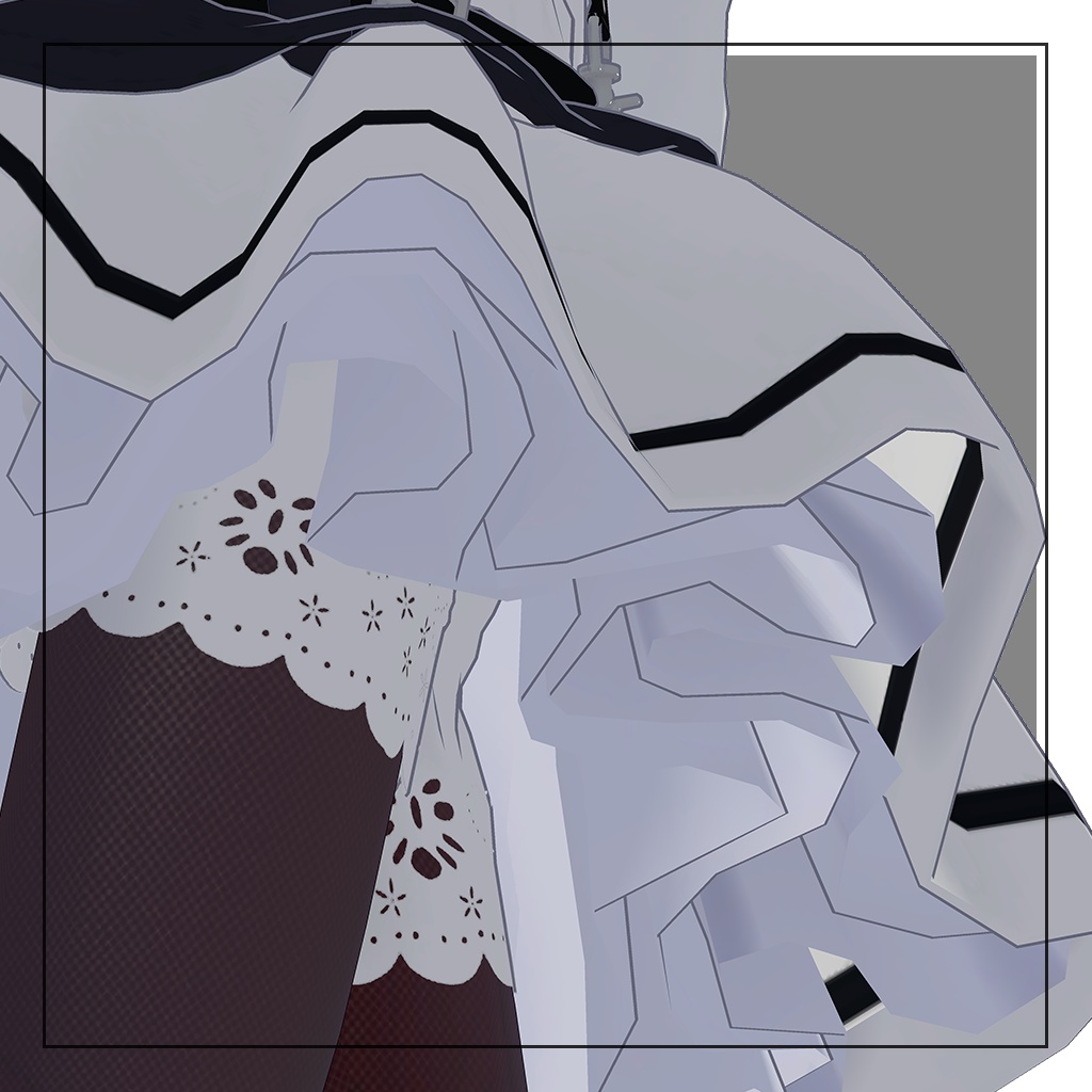 「ちゅろ」向け ふわふわメイド服