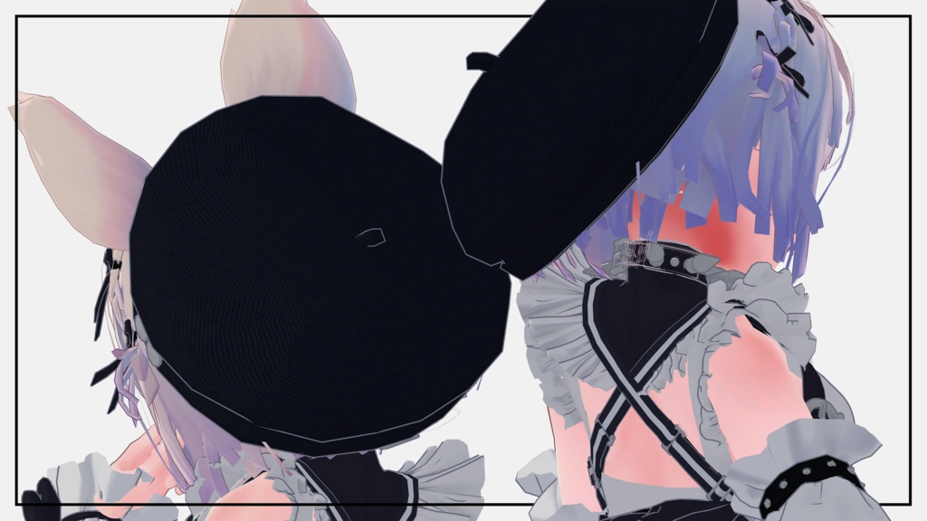 「ちゅろ」向け ふわふわメイド服