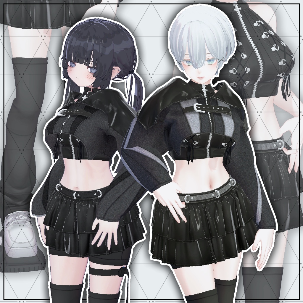 【森羅】【MARUBODY】レザーパンクセットアップ -Leather Punk Setup-【UltraBesik】