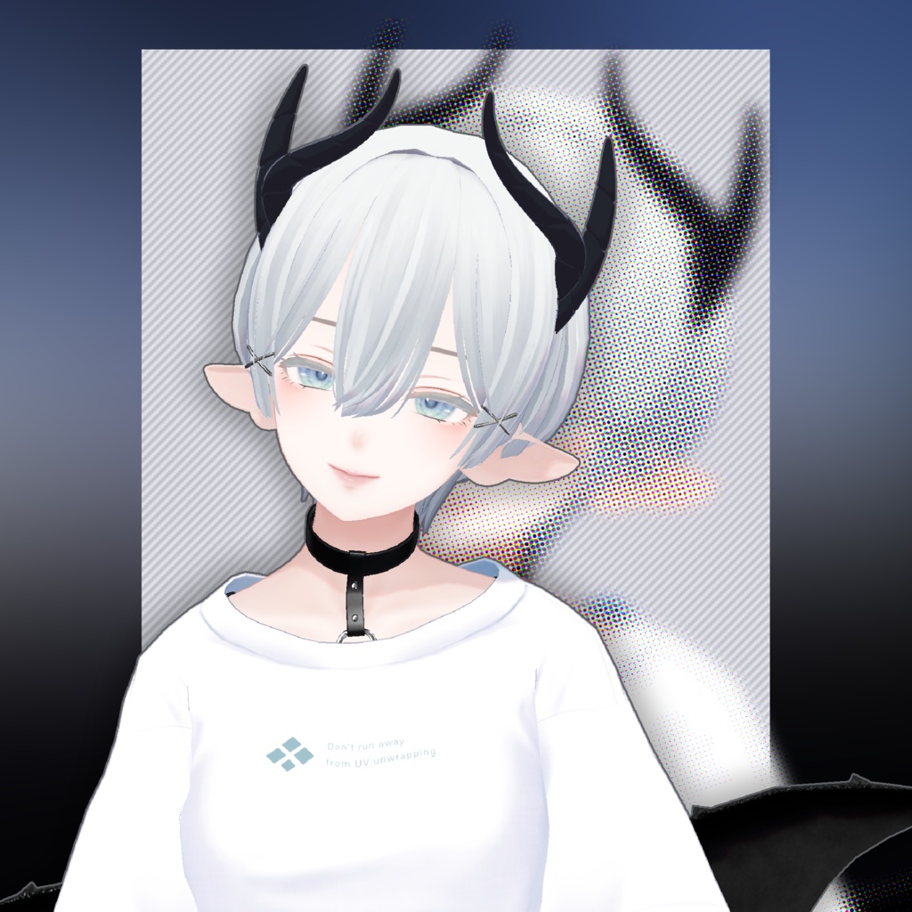 【むんき -Munkki -】【森羅】エルフ耳+角Set【UltraBesik】