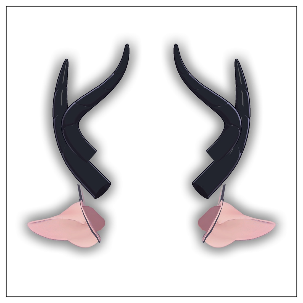 【むんき -Munkki -】【森羅】エルフ耳+角Set【UltraBesik】