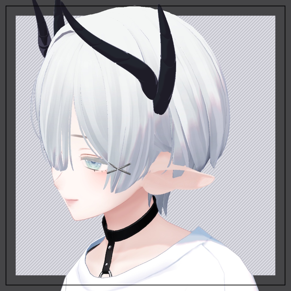 【むんき -Munkki -】【森羅】エルフ耳+角Set【UltraBesik】