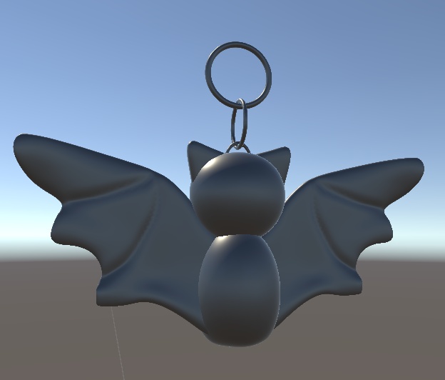 메탈릭 박쥐 키링 | Metal batskeyring